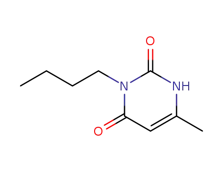 Molecular Structure of 1010-90-8 (3-Butyl-6-methyl-2,4(1H,3H)-pyrimidinedione)