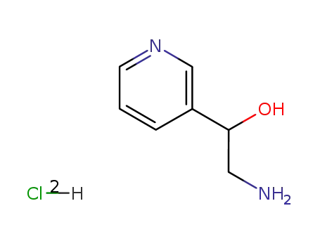Molecular Structure of 1038594-01-2 ((R)-2-AMino-1-(pyridin-3-yl)ethanol hydrochloride)