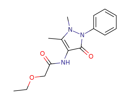 Molecular Structure of 100950-30-9 (N-(1,5-dimethyl-3-oxo-2-phenyl-2,3-dihydro-1H-pyrazol-4-yl)-2-ethoxyacetamide)