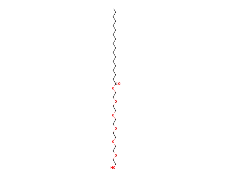 Molecular Structure of 10108-28-8 (PEG-6 STEARATE)
