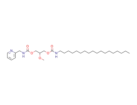 Molecular Structure of 116953-38-9 (2-O-methyl-3-O-<N-(2-pyridylmethyl)carbamoyl>-1-O-(octadecylcarbamoyl)glycerol)