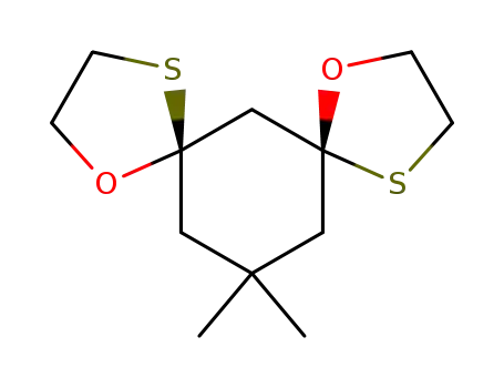 Molecular Structure of 101198-14-5 (13,13-dimethyl-1,8-dioxa-4,11-dithiadispiro[4.1.4.3]tetradecane)