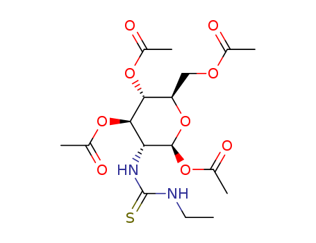 (2S,3R,4R,5S,6R)-6-(acetoxymethyl)-3-(3-ethylthioureido)-tetrahydro-2H-pyran-2,4,5-triyl triacetate
