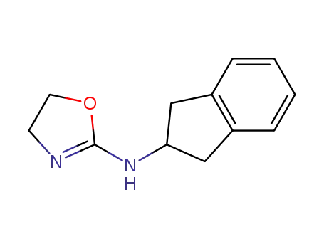 Molecular Structure of 101692-43-7 (N-(2,3-dihydro-1H-inden-2-yl)-4,5-dihydro-1,3-oxazol-2-amine)