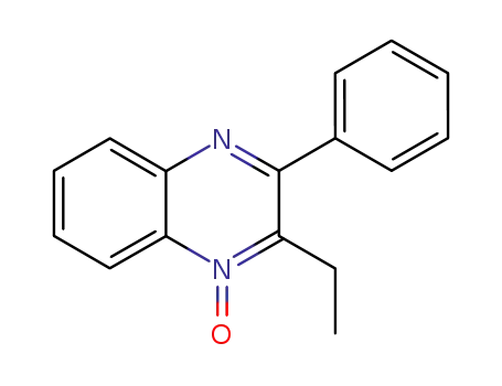 Molecular Structure of 10130-26-4 (2-Ethyl-3-phenylquinoxaline 1-oxide)