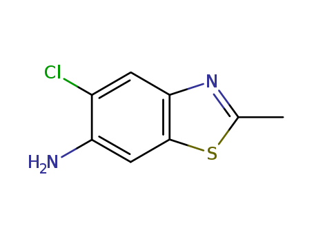 Benzothiazole, 6-amino-5-chloro-2-methyl- (6CI)