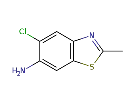 Benzothiazole, 6-amino-5-chloro-2-methyl- (6CI)