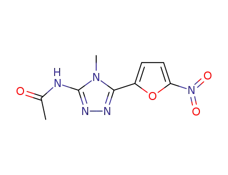 N-[4-メチル-5-(5-ニトロ-2-フリル)-4H-1,2,4-トリアゾール-3-イル]アセトアミド