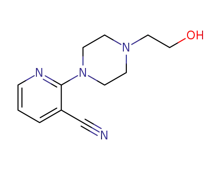 Molecular Structure of 1017782-85-2 (2-[4-(2-hydroxyethyl)piperazino]nicotinonitrile)