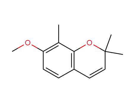 Molecular Structure of 101911-25-5 (7-methoxy-2,2,8-trimethyl-2H-chromene)