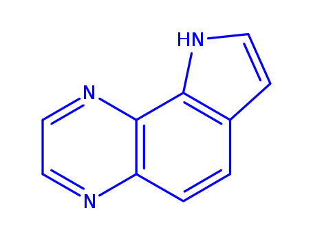 Molecular Structure of 101325-37-5 (9H-Pyrrolo[2,3-f]quinoxaline)