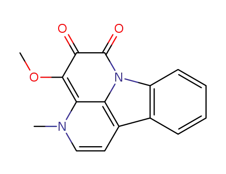 Molecular Structure of 101219-63-0 (4-Methoxy-3-methyl-3H-indolo[3,2,1-de][1,5]naphthyridine-5,6-dione)