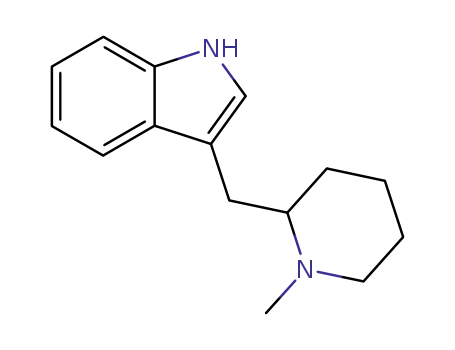 Molecular Structure of 101832-07-9 (3-[(1-methylpiperidin-2-yl)methyl]-1H-indole)