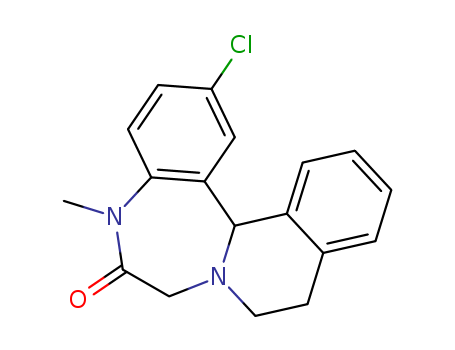 (+)-2-Chloro-5,9,10,14b-tetrahydro-5-methylisoquino[2,1-d][1,4]benzodiazepin-6(7H)-one