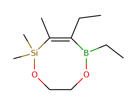 Molecular Structure of 125451-97-0 (4,5-Diethyl-2,2,3-trimethyl-1,6-dioxa-2-sila-5-bora-3-cycloocten)