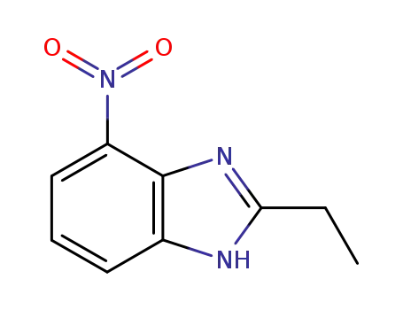 Molecular Structure of 101236-92-4 (1H-Benzimidazole,2-ethyl-4-nitro-(9CI))