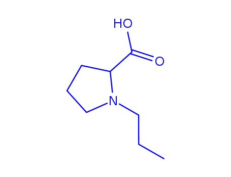 Molecular Structure of 101253-30-9 (L-Proline, 1-propyl- (9CI))