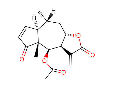 Azuleno[6,5-b]furan-2,5-dione,4-(acetyloxy)-3,3a,4,4a,7a,8,9,9a-octahydro-4a,8-dimethyl-3-methylene-,(3aR,4S,4aR,7aR,8R,9aR)- cas  10180-86-6