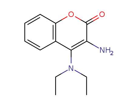 Molecular Structure of 101468-13-7 (3-amino-4-(diethylamino)-2H-chromen-2-one)