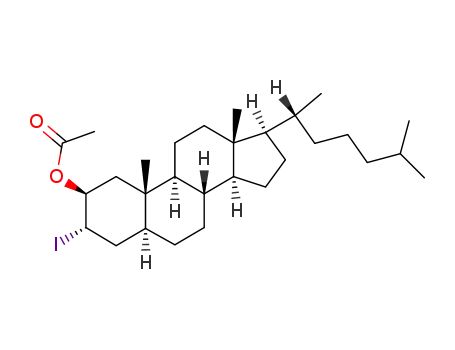3α-iodo-5α-cholestan-2β-yl acetate
