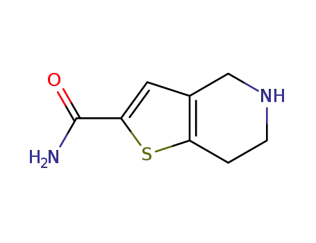 Molecular Structure of 1013210-86-0 (4,5,6,7-TETRAHYDROTHIENO[3,2-C]PYRIDINE-2-CARBOXAMIDE)