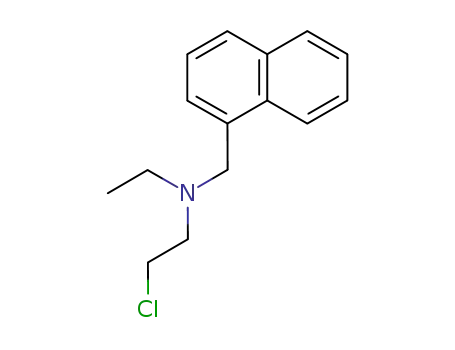 Molecular Structure of 6470-73-1 (2-chloro-N-ethyl-N-(naphthalen-1-ylmethyl)ethanamine)