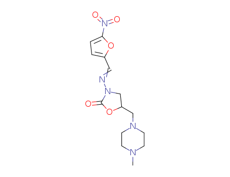 5-[(4-methylpiperazin-1-yl)methyl]-3-{[(E)-(5-nitrofuran-2-yl)methylidene]amino}-1,3-oxazolidin-2-one