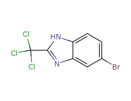 Molecular Structure of 936939-48-9 (1H-BenziMidazole, 6-broMo-2-(trichloroMethyl)-)