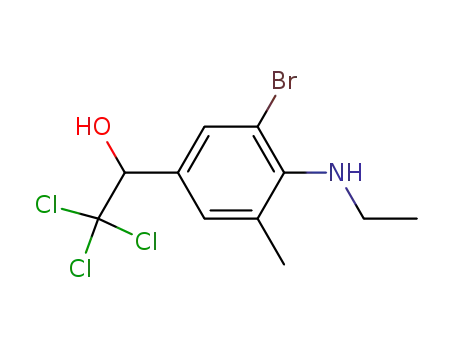 1-(4-ethylamino-3-bromo-5-methyl-phenyl)-2,2,2-trichloro-ethanol
