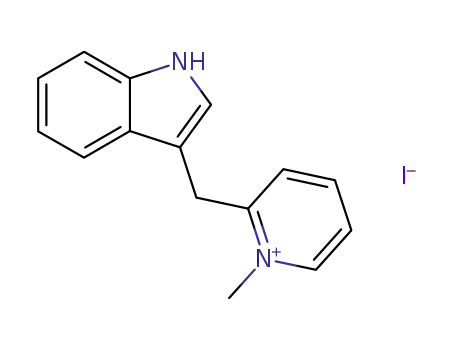 2-indol-3-ylmethyl-1-methyl-pyridinium; iodide