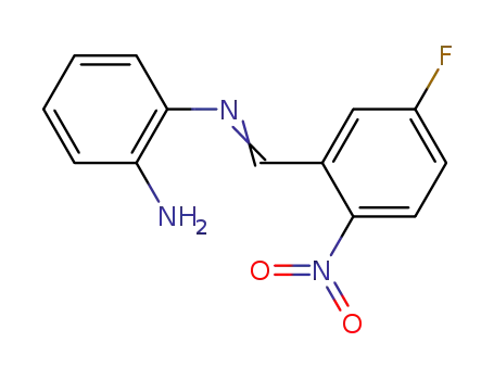 Molecular Structure of 10173-65-6 (N-[(E)-(5-fluoro-2-nitrophenyl)methylidene]benzene-1,2-diamine)