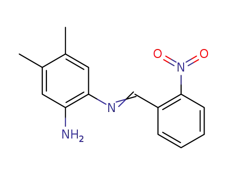 Molecular Structure of 10173-64-5 (4,5-dimethyl-N-[(E)-(2-nitrophenyl)methylidene]benzene-1,2-diamine)