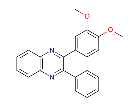 Molecular Structure of 10166-79-7 (2-(3,4-dimethoxyphenyl)-3-phenylquinoxaline)