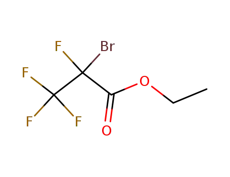 Molecular Structure of 10186-73-9 (ETHYL 2-BROMO-2,3,3,3-TETRAFLUOROPROPIONATE)