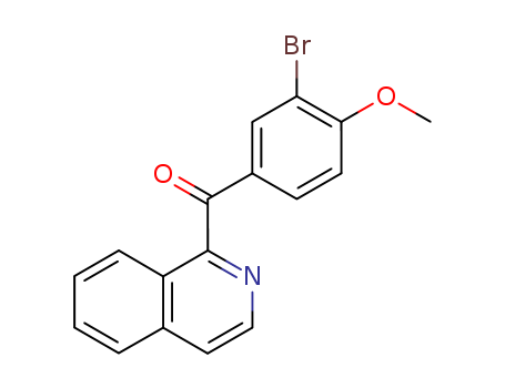 Methanone,(3-bromo-4-methoxyphenyl)-1-isoquinolinyl- cas  10134-01-7