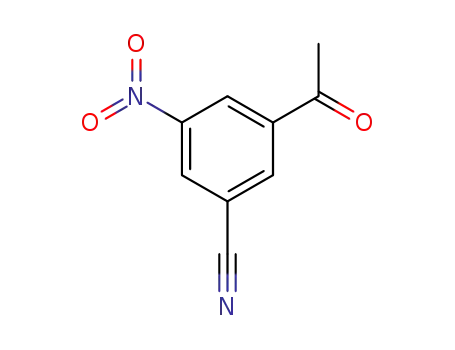 Molecular Structure of 10186-34-2 (3-ACETYL-5-NITROBENZONITRILE)
