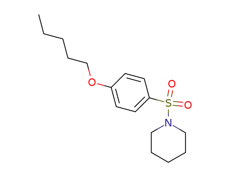Molecular Structure of 101450-51-5 (pentyl 4-(1-piperidinylsulfonyl)phenyl ether)