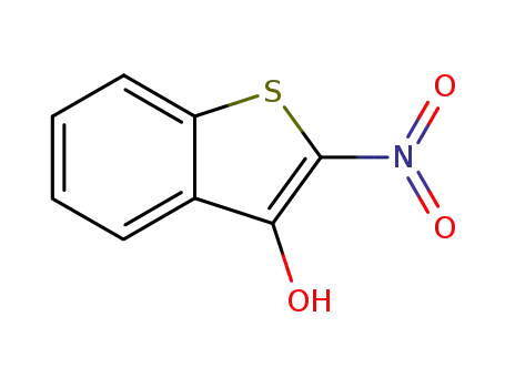 Molecular Structure of 10133-35-4 (2-nitro-1-benzothiophene-3-ol)