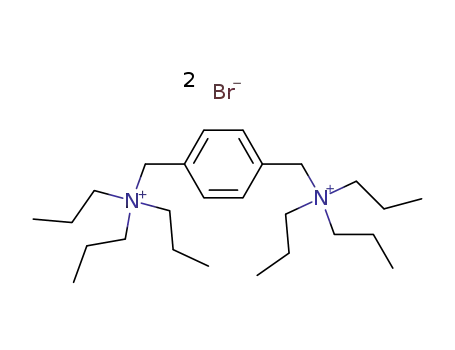 Molecular Structure of 101710-67-2 ((p-Phenylenedimethylene)bis(tripropylammonium bromide))