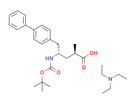 (2R,4S)-5-biphenyl-4-yl-4-tert-butoxycarbonylamino-2-methylpentanoic acid triethylammonium salt