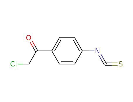 Molecular Structure of 90225-00-6 (Isothiocyanic acid, p-(chloroacetyl)phenyl ester (7CI))