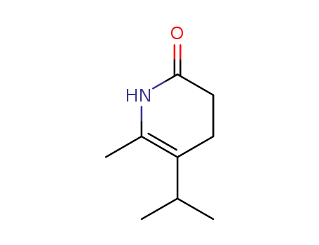 Molecular Structure of 101714-82-3 (2(1H)-Pyridinone,3,4-dihydro-6-methyl-5-(1-methylethyl)-(9CI))