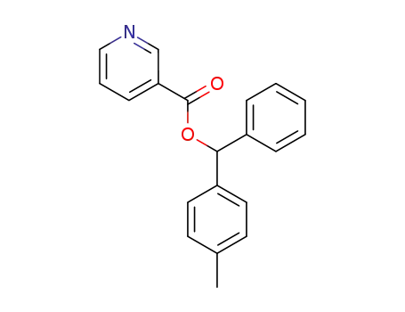 Molecular Structure of 101952-82-3 ((4-methylphenyl)(phenyl)methyl pyridine-3-carboxylate)