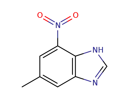 Molecular Structure of 101420-64-8 (Benzimidazole,6-methyl-4-nitro-(6CI))