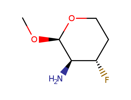 beta-D-threo-Pentopyranoside, methyl 2-amino-2,3,4-trideoxy-3-fluoro- (9CI)