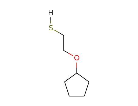 Molecular Structure of 10160-78-8 (2-(Cyclopentyloxy)ethanethiol)