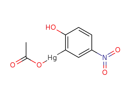 아세틸 옥시 (2- 하이드 록시 -5- 니트로 페닐) 수은 (II)