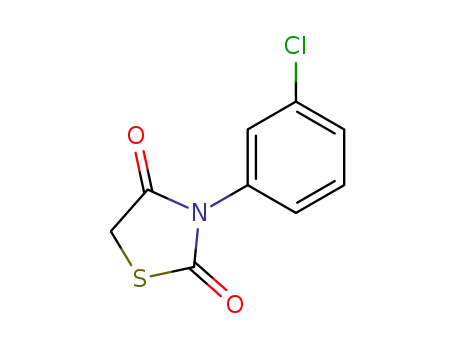 Molecular Structure of 1013-68-9 (3-(3-chlorophenyl)-1,3-thiazolidine-2,4-dione)