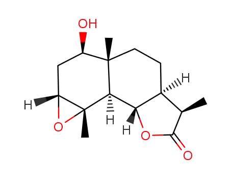 Molecular Structure of 3863-32-9 (11β,13-dihydrosantamarin 3,4α-epoxide)