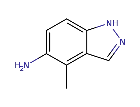Molecular Structure of 101257-89-0 (5-AMINO-4-METHYL (1H)INDAZOLE)